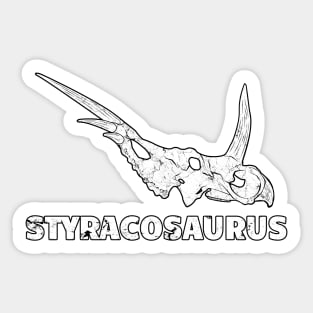 Styracosaurus Fossil Skull Sticker